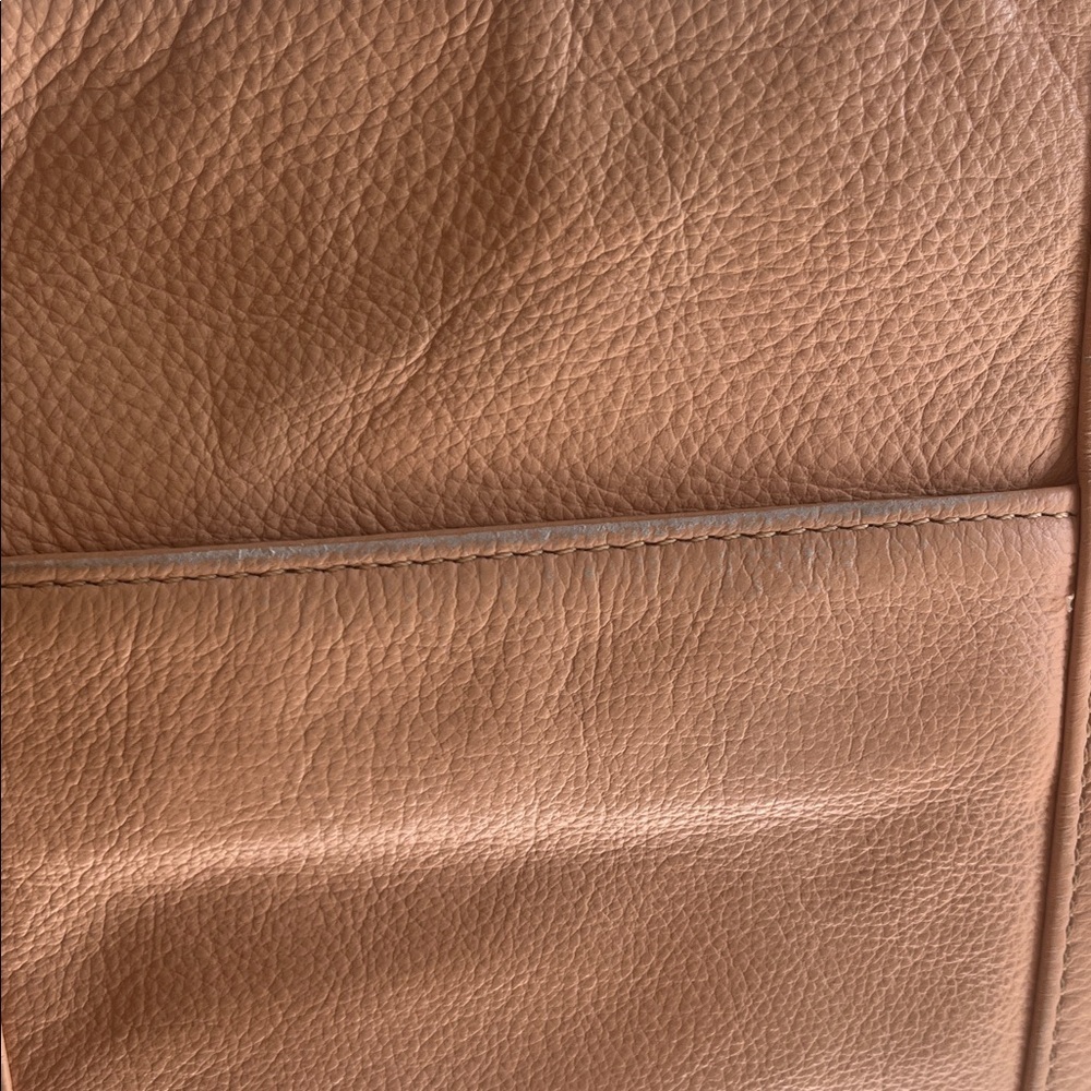 Emma Fox Tri Color Leather Tan and Cream Shoulder Bag - Picture 9 of 9
